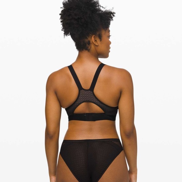 NEW! LULULEMON Awake to Lace bra BLACK 34 D - Picture 2 of 6